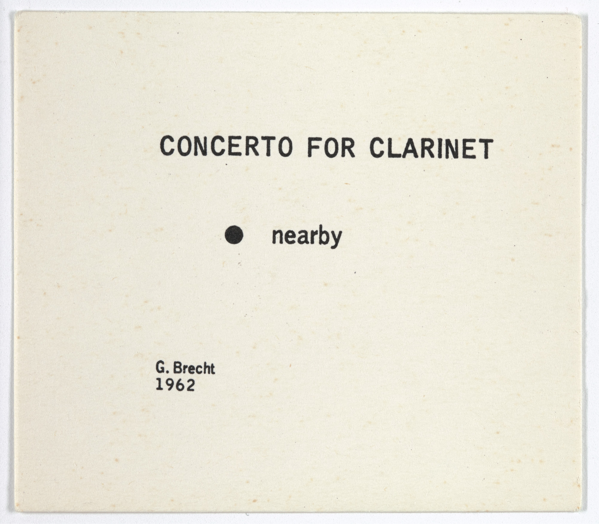Concerto for Clarinet from Water Yam