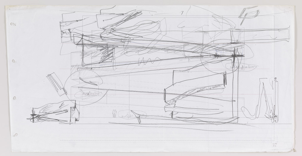 Iberê Camargo Museum, Porto Alegre, Brazil (Elevation and perspective sketches)