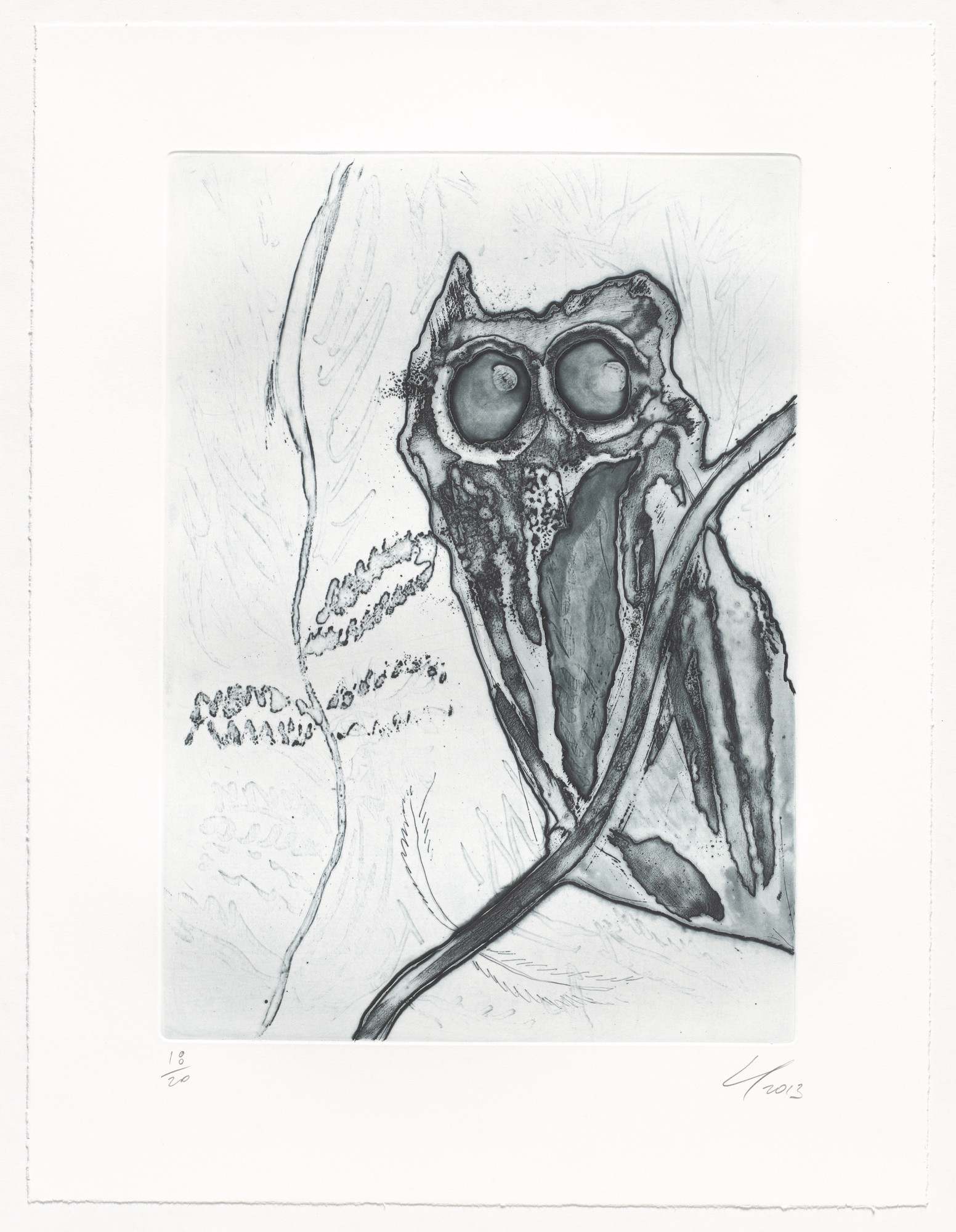 Peter Doig. Untitled, Dark Owl from an untitled series