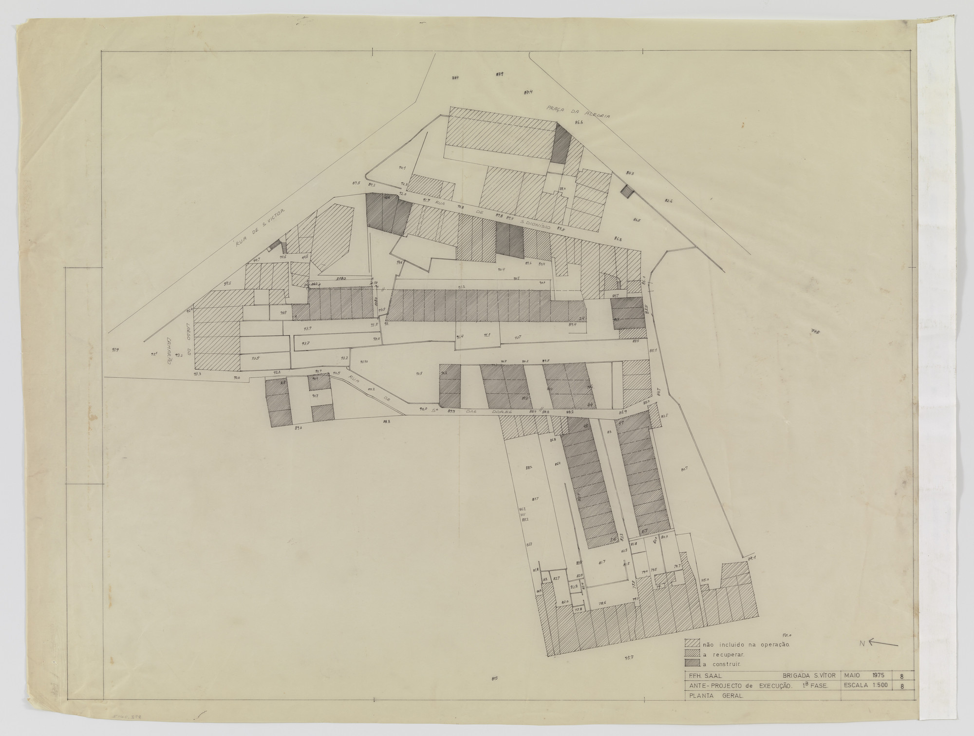 Álvaro Siza. SAAL S. Victor Social Housing, Porto, Portugal. 1974