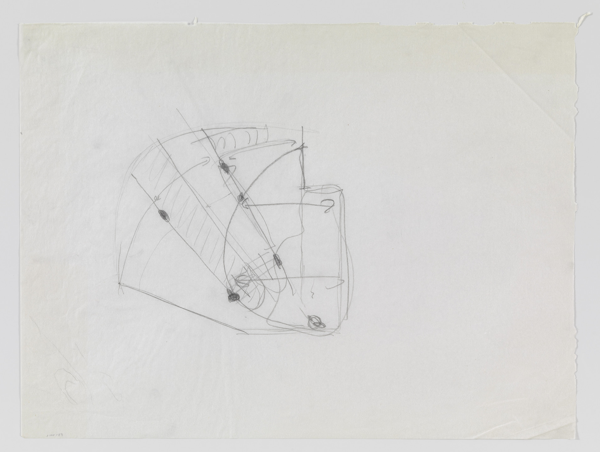 Álvaro Siza. Banco Pinto &amp; Sotto Mayor, Oliveira de Azeméis, Portugal, Plan sketch. 1971-1974