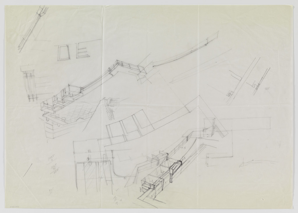 Banco Pinto & Sotto Mayor, Oliveira de Azeméis, Portugal (Plan and perspective sketches)