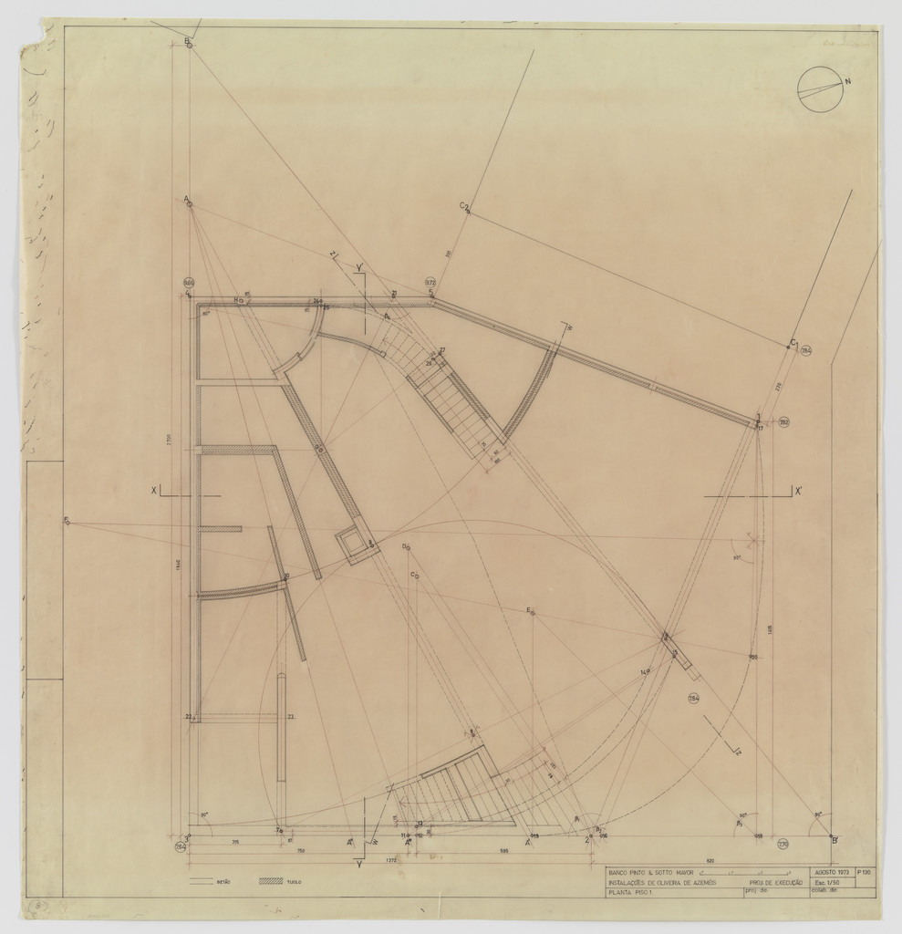 Banco Pinto & Sotto Mayor, Oliveira de Azeméis, Portugal (First floor plan)