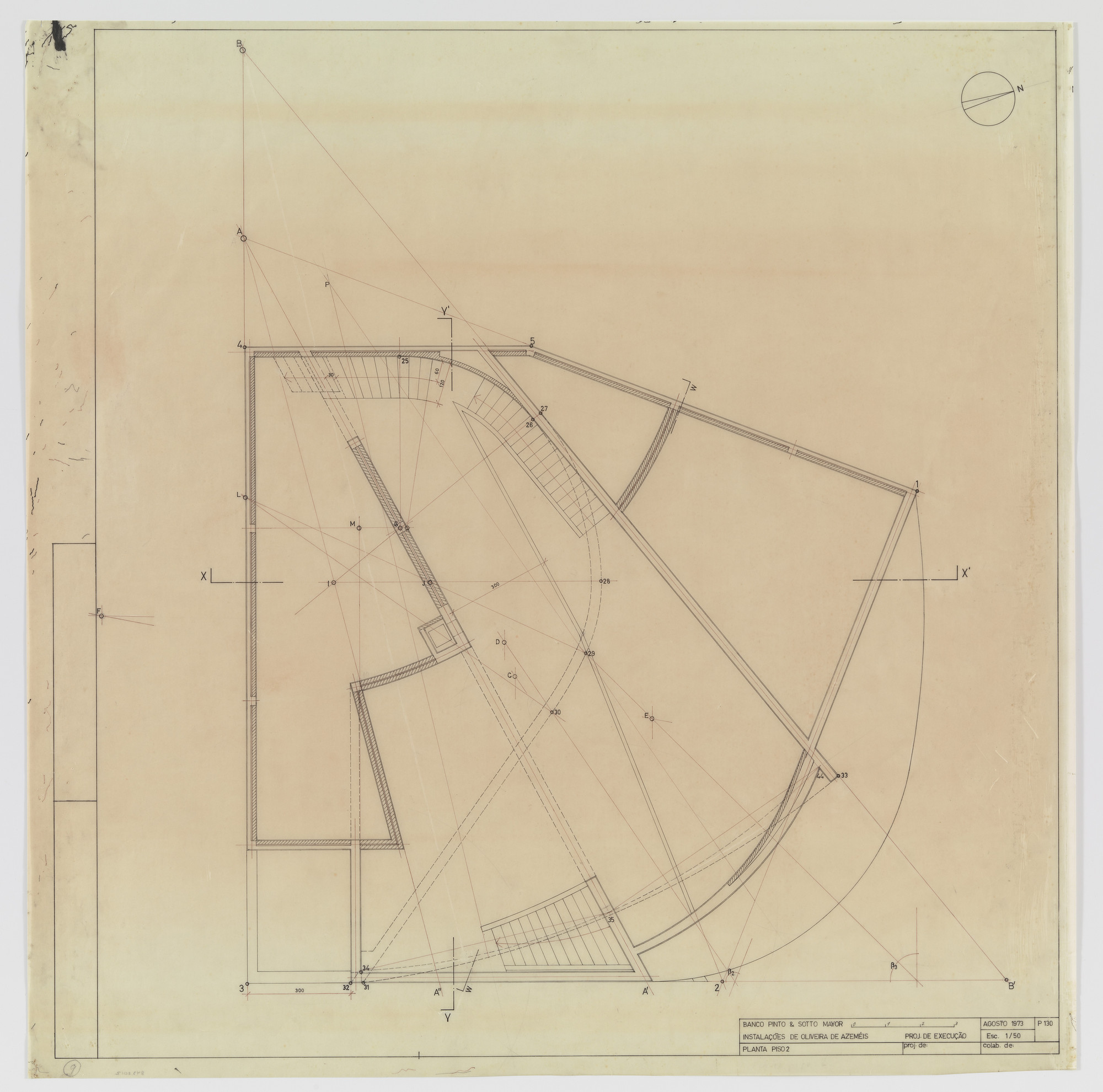 Álvaro Siza. Banco Pinto & Sotto Mayor, Oliveira de Azeméis, Portugal