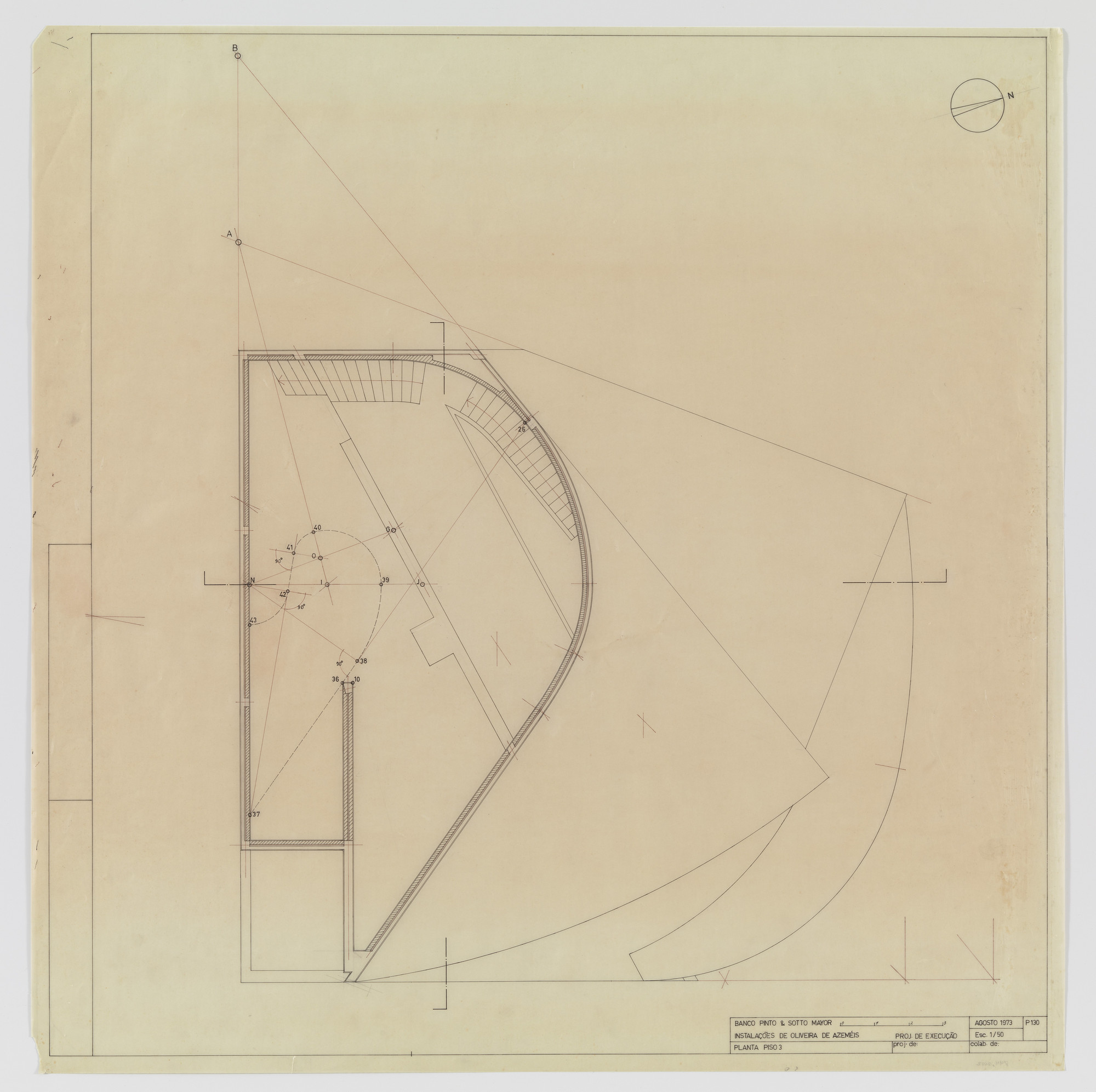 Álvaro Siza. Banco Pinto & Sotto Mayor, Oliveira de Azeméis, Portugal