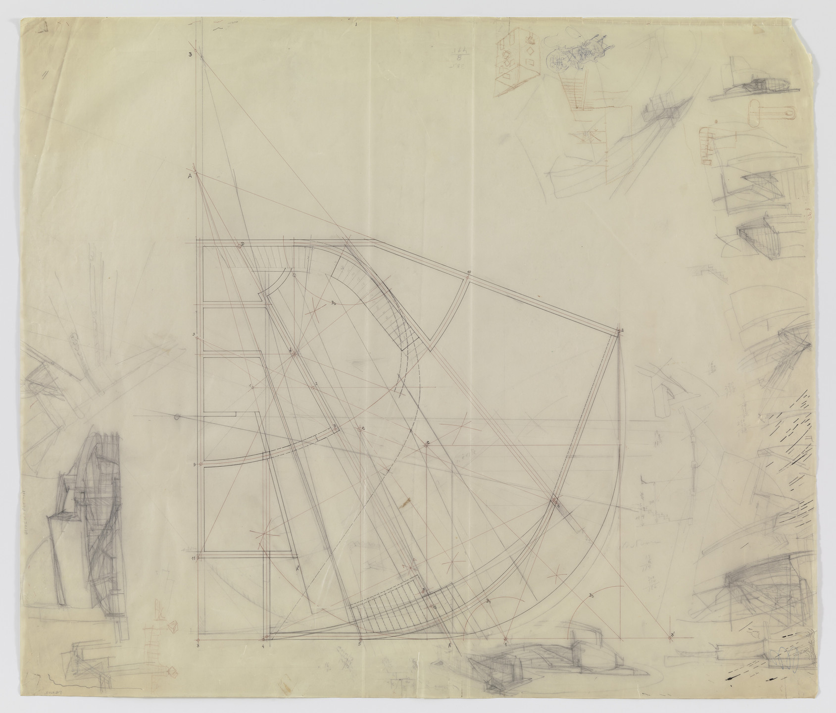 Álvaro Siza. Banco Pinto &amp; Sotto Mayor, Oliveira de Azeméis, Portugal (Floor plan). 1971-1974