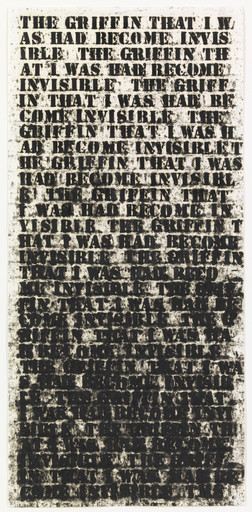Glenn Ligon. Study for Black Like Me #2. 1992