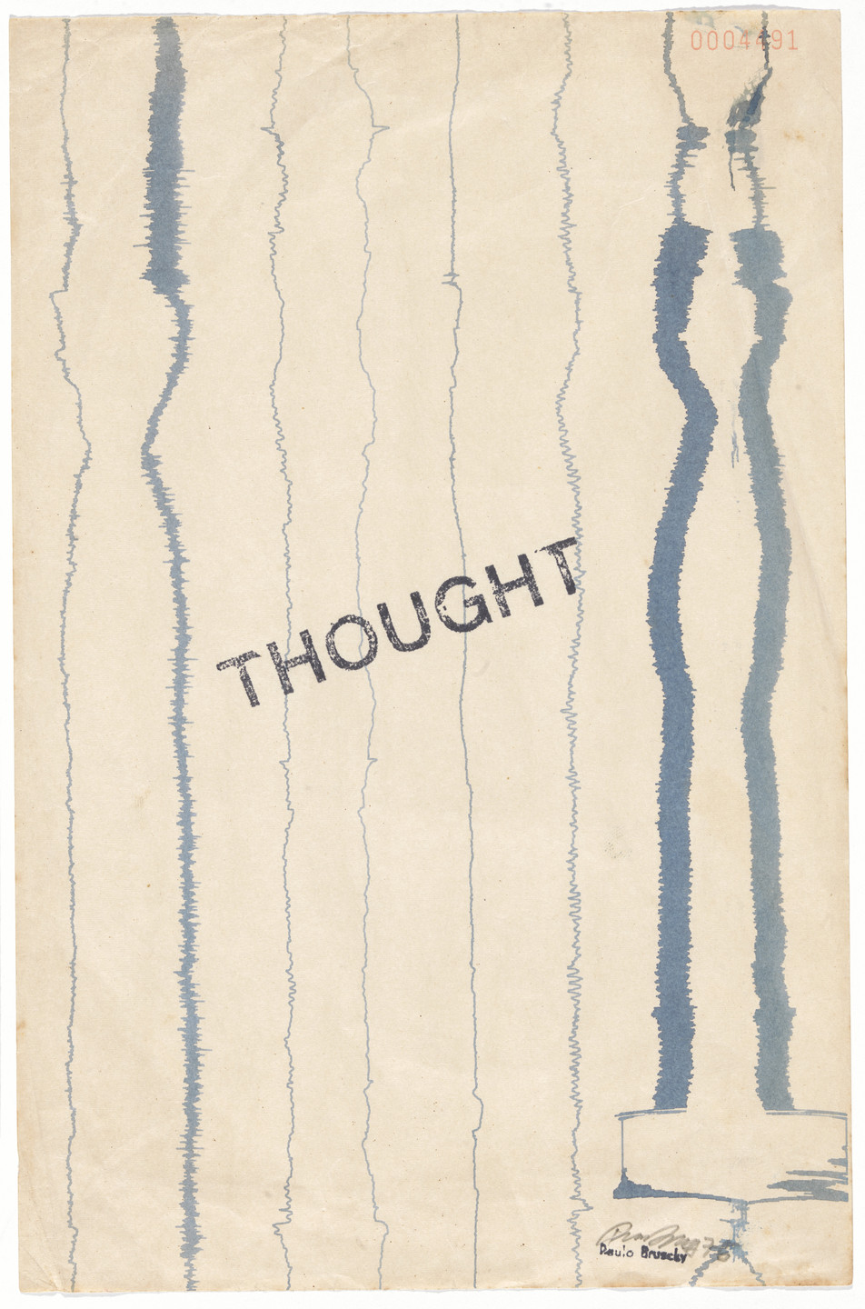 Paulo Bruscky. EEG Art, from the series Meu Cerebro Desenha Assim (My brain draws like that). 1976