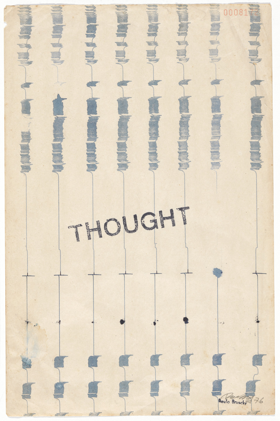 Paulo Bruscky. EEG Art, from the series Meu Cerebro Desenha Assim (My brain draws like that). 1976