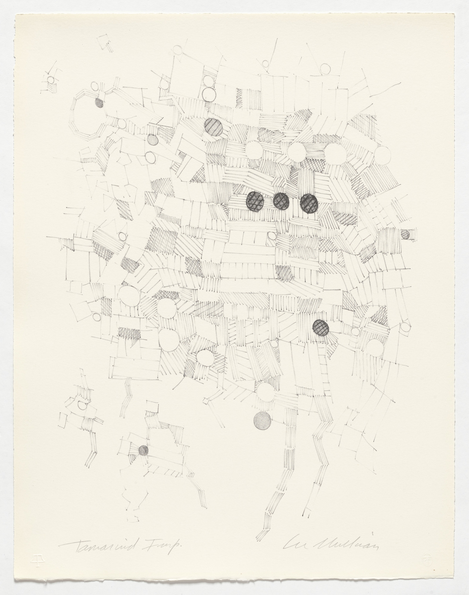 Lee Mullican. Untitled from Hungry Ghosts