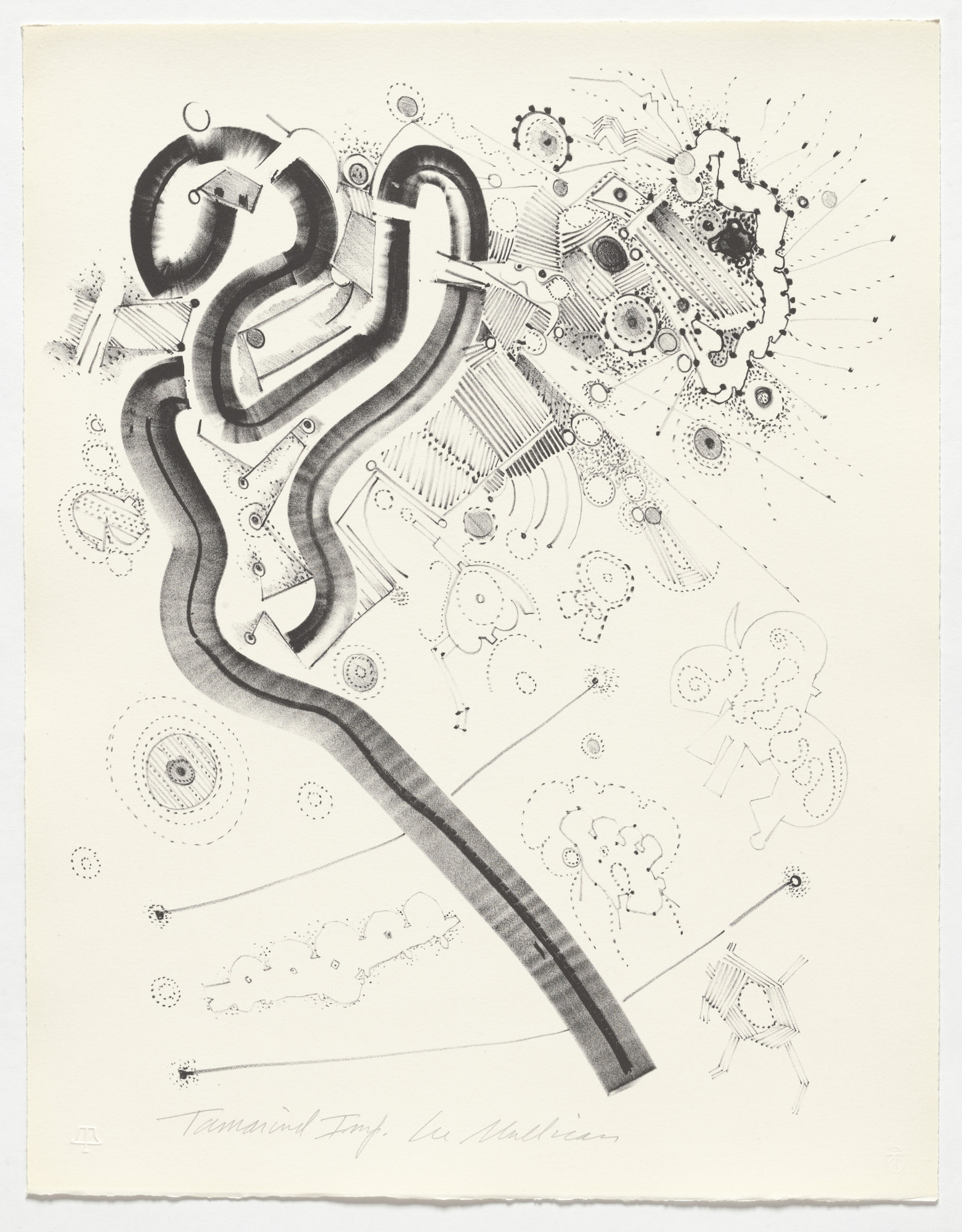 Lee Mullican. Untitled from Hungry Ghosts