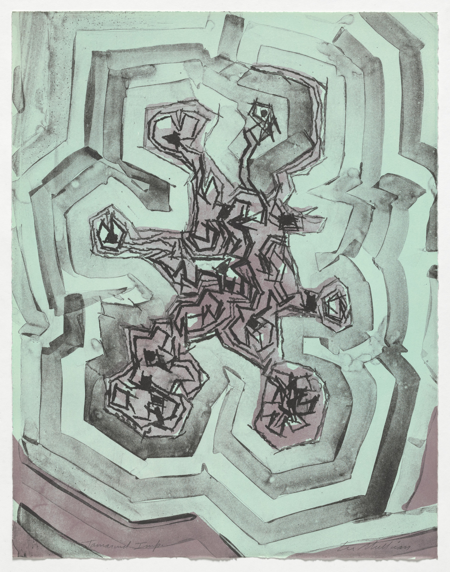Lee Mullican. Untitled from Hungry Ghosts