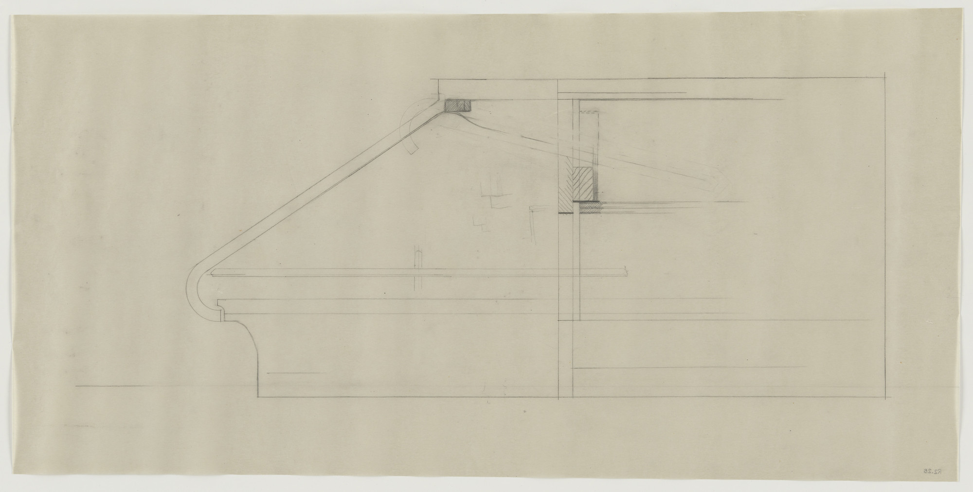 Lilly Reich. Design for Telefunken Record Player, Section