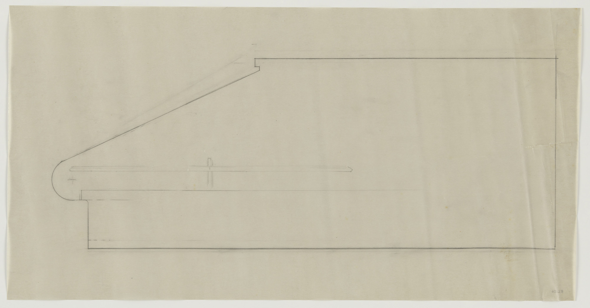 Lilly Reich. Design for Telefunken Record Player, Section