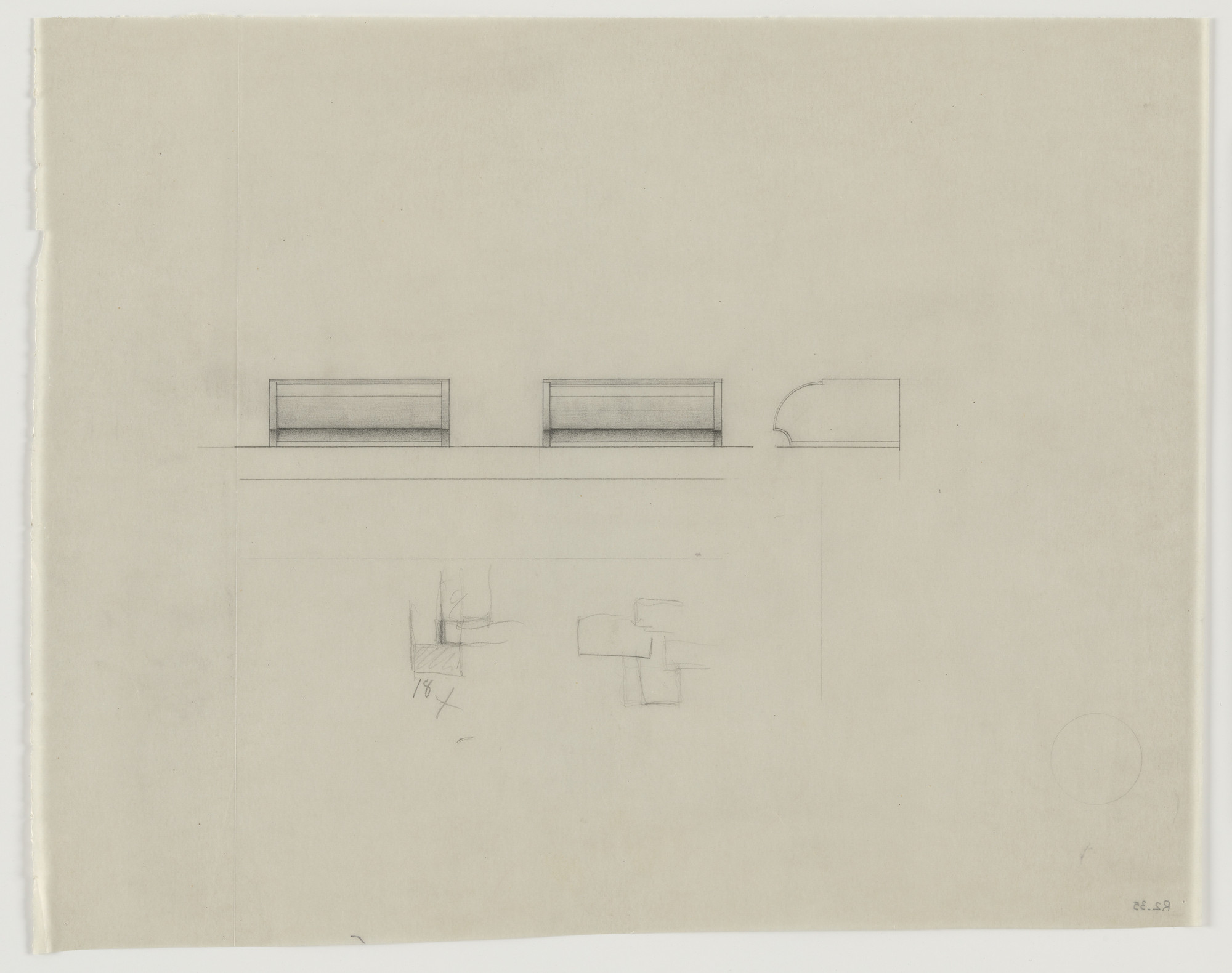 Lilly Reich. Design for Telefunken Record Player, Elevation