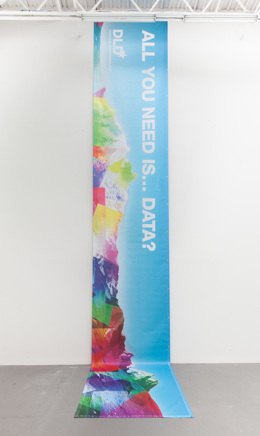 Simon Denny. ALL YOU NEED IS... DATA?. 2013