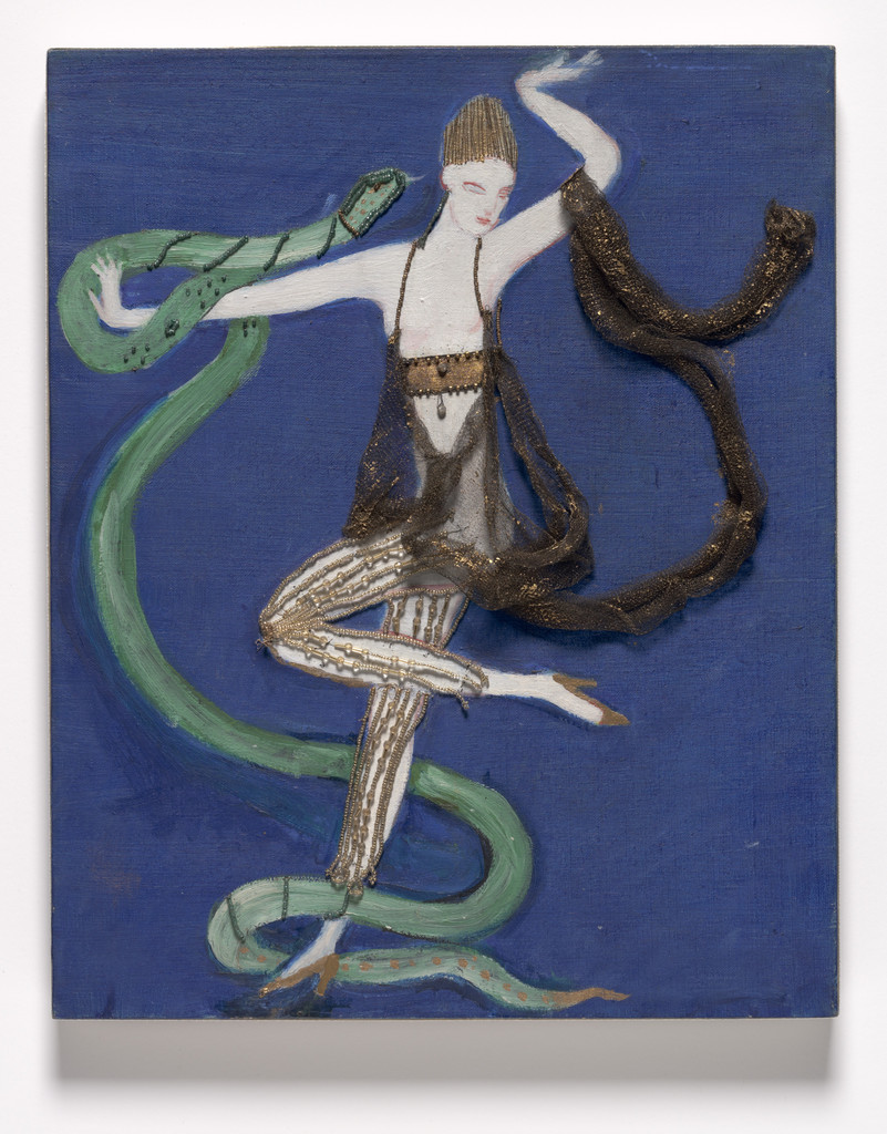 Costume design (Euridice and the Snake) for the artist's ballet Orphée of the Quat-z-arts