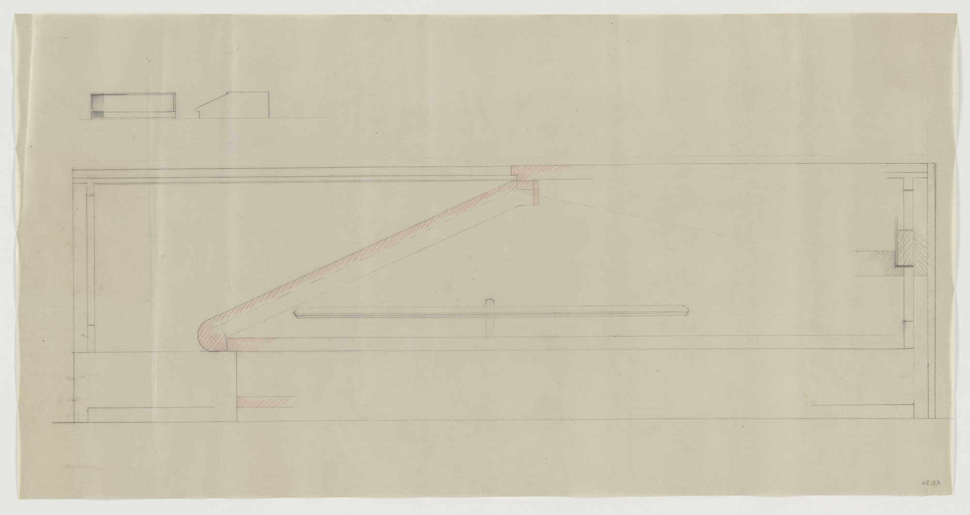 Lilly Reich. Design for Telefunken Record Player, Elevations and section. 1937-1939