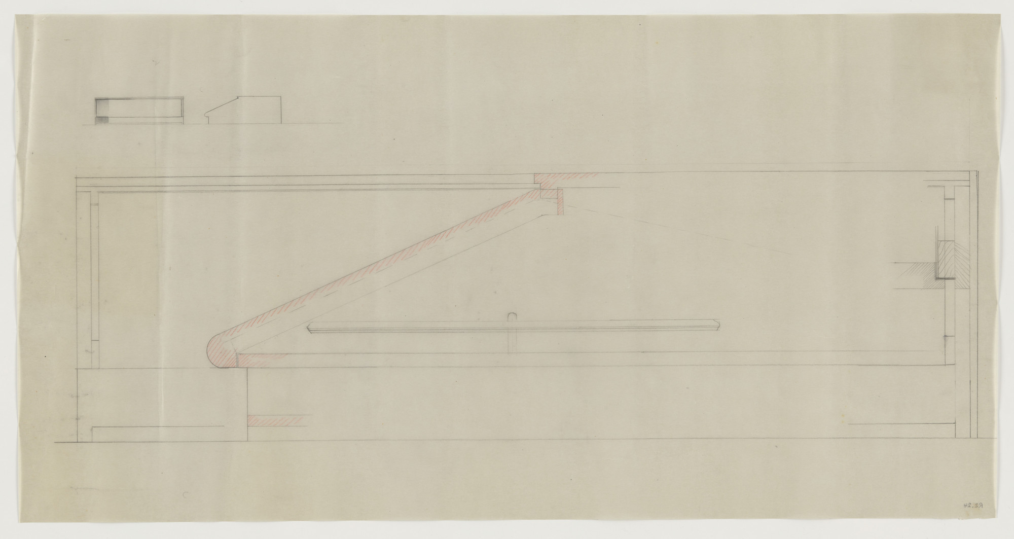 Lilly Reich. Design for Telefunken Record Player, Elevations and section