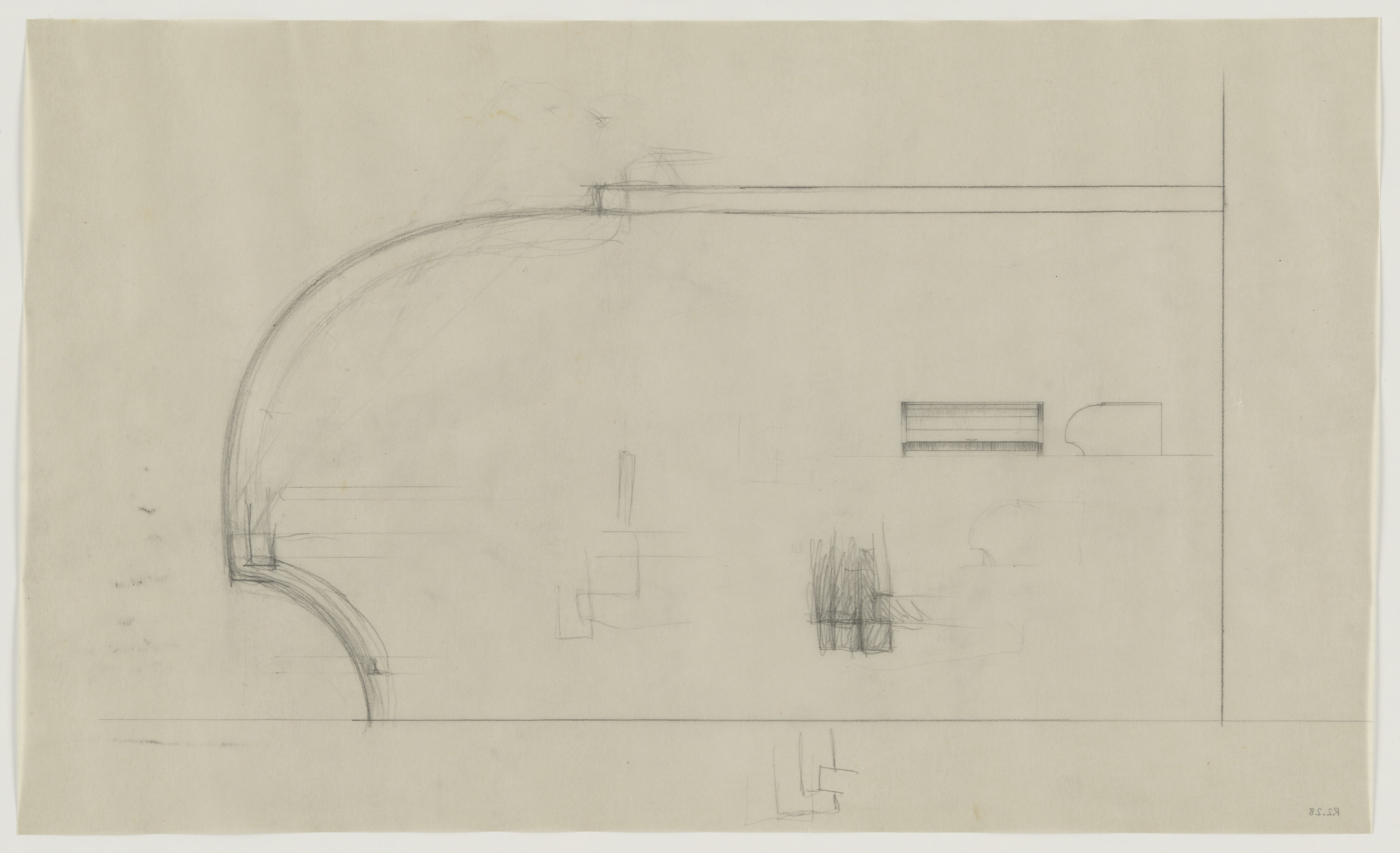 Lilly Reich. Design for Telefunken Record Player, Elevations. 1937-1939