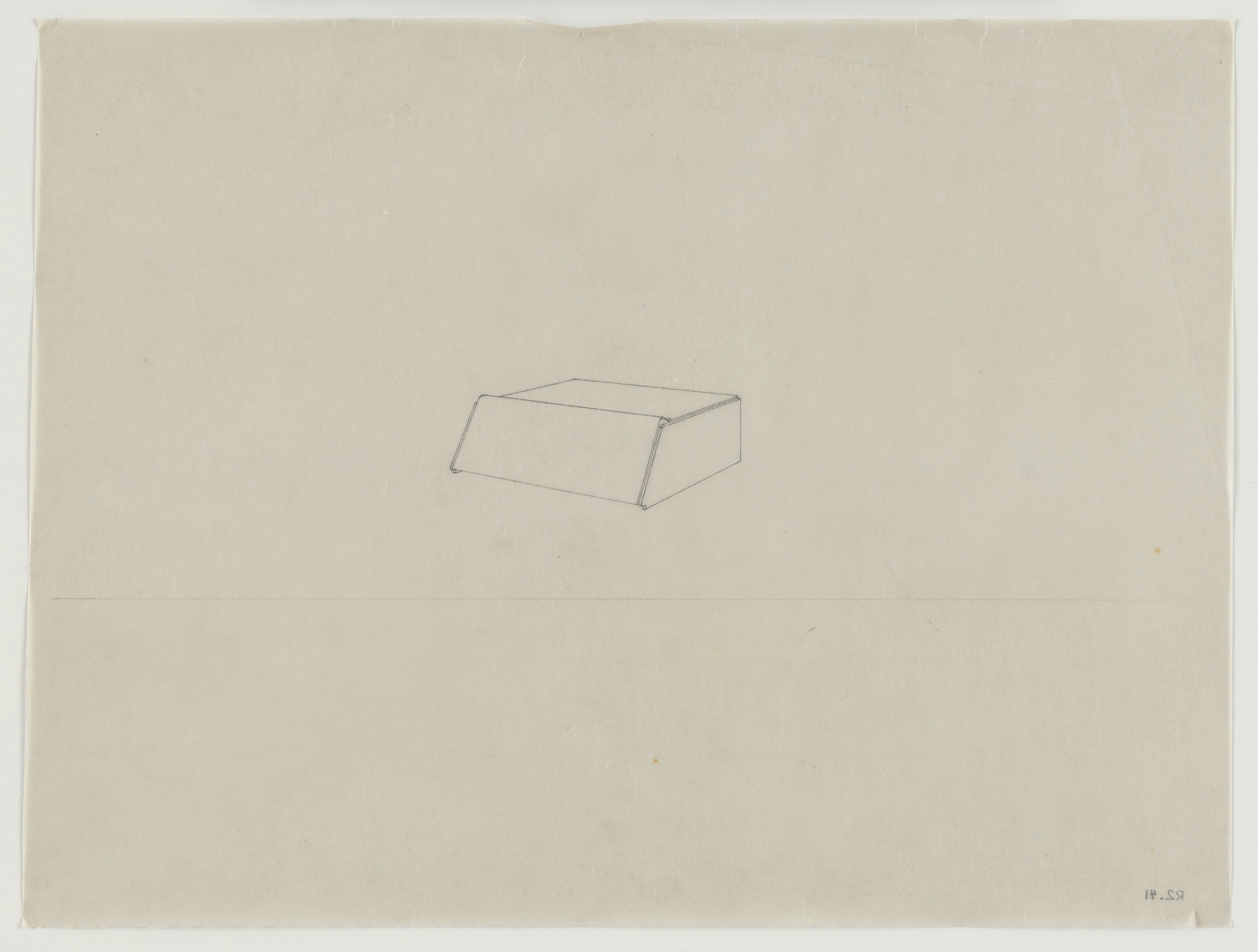 Lilly Reich. Design for Telefunken Record Player, Perspective. 1937-1939