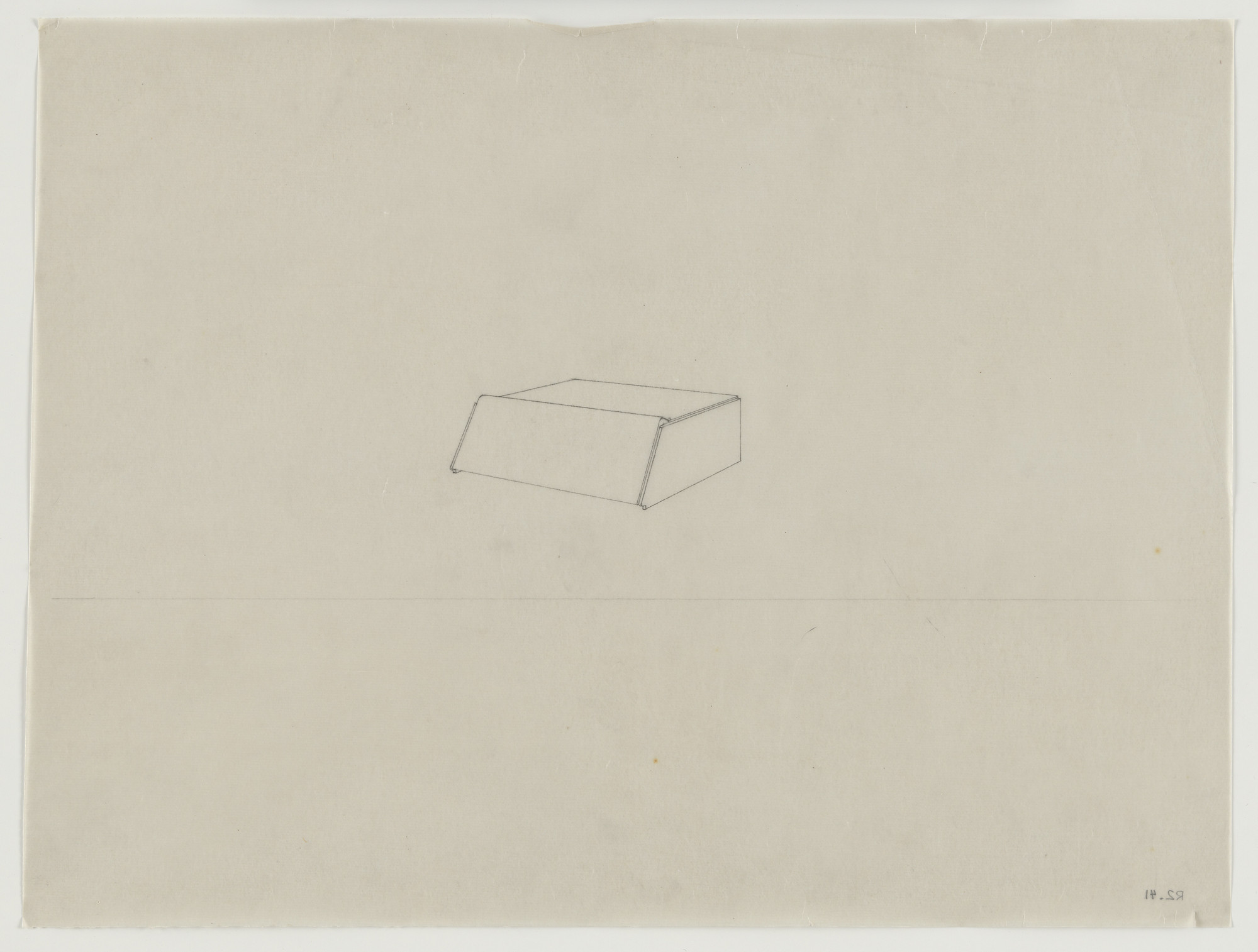 Lilly Reich. Design for Telefunken Record Player, Perspective