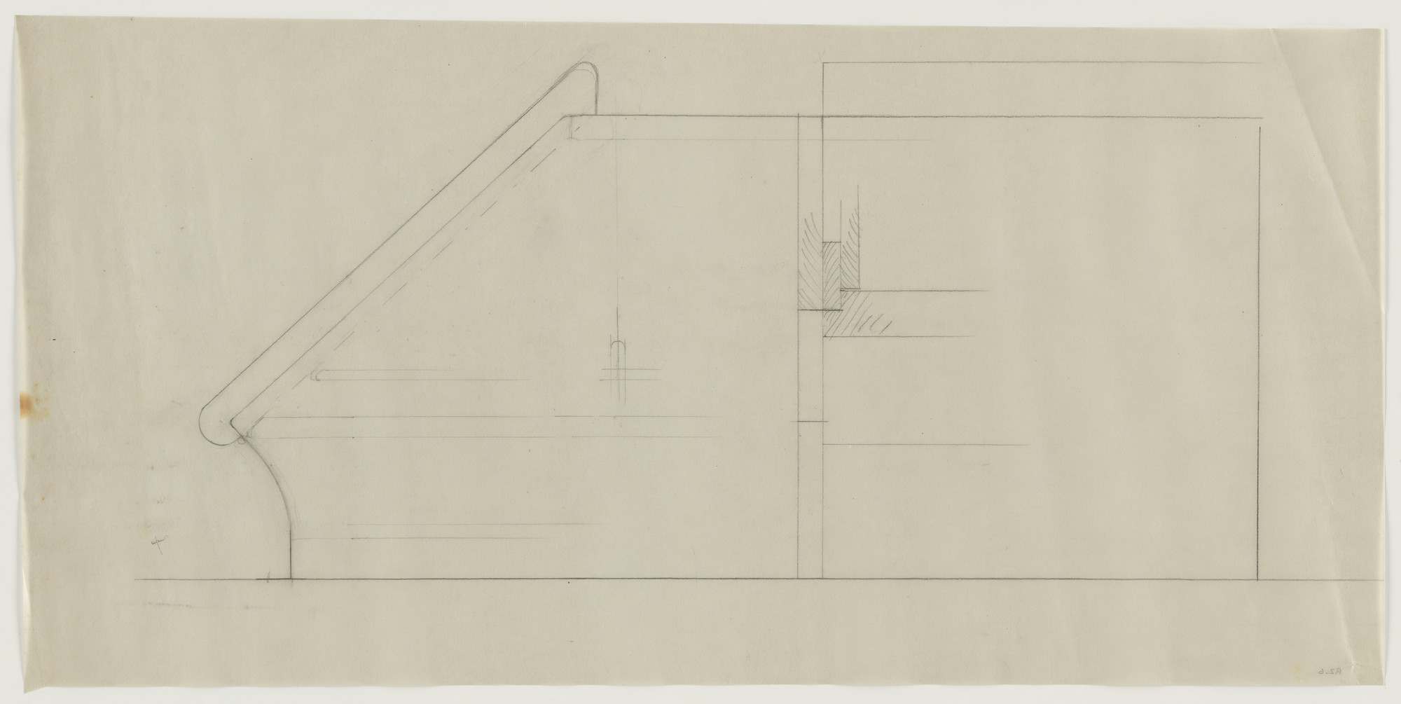 Lilly Reich. Design for Telefunken Record Player, Section