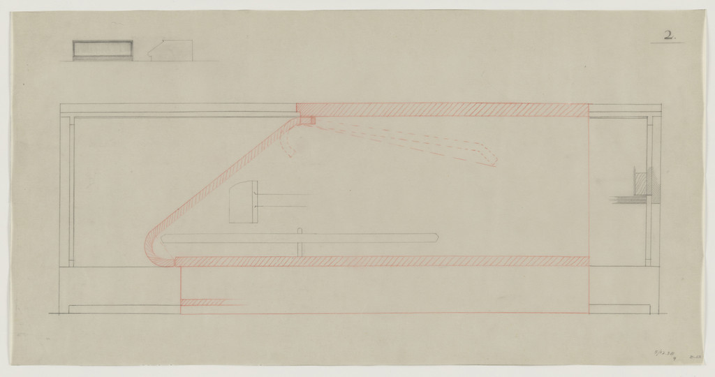 Design for Telefunken Record Player, Elevations and section