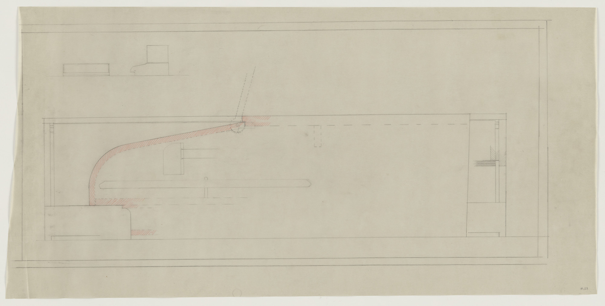 Lilly Reich. Design for Telefunken Record Player, Elevations and section