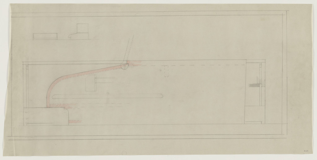 Design for Telefunken Record Player, Elevations and section