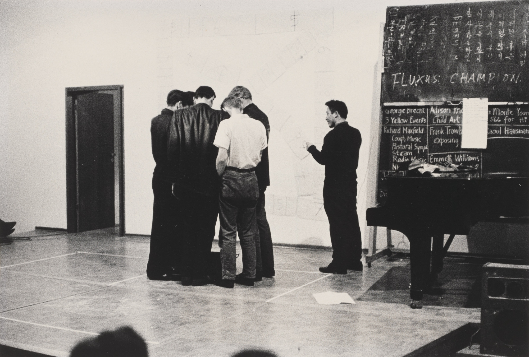 Nam June Paik. Nam June Paik's Fluxus Champion Contest, performed during Festum Fluxorum/Fluxus/Musik und Antimusik/Das Instrumentale Theater, Staatliche Kunstakademie, Düsseldorf, February 3, 1963