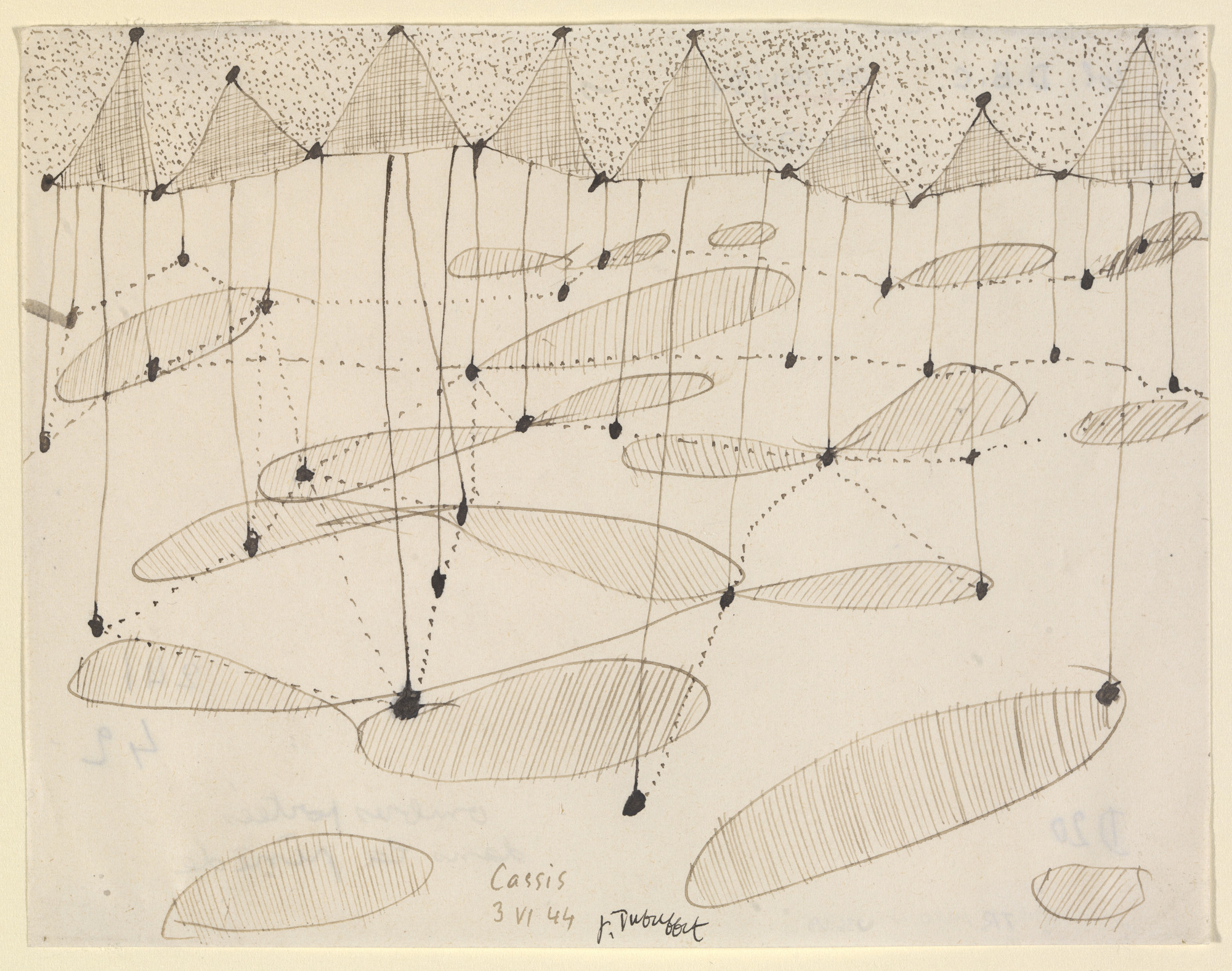 Jean Dubuffet. Shadows Cast in the Pine Forest