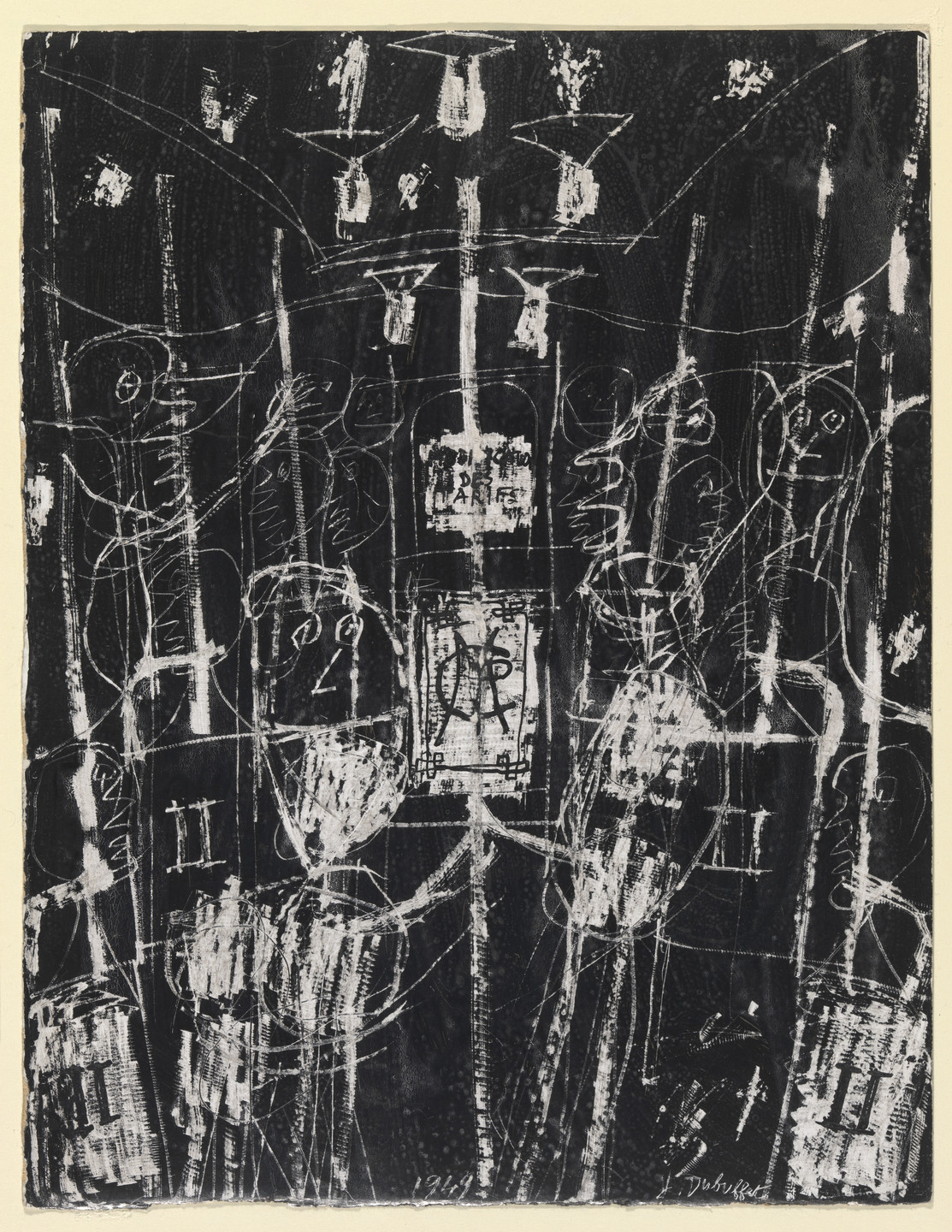 Jean Dubuffet. Subway (Métro). 1949
