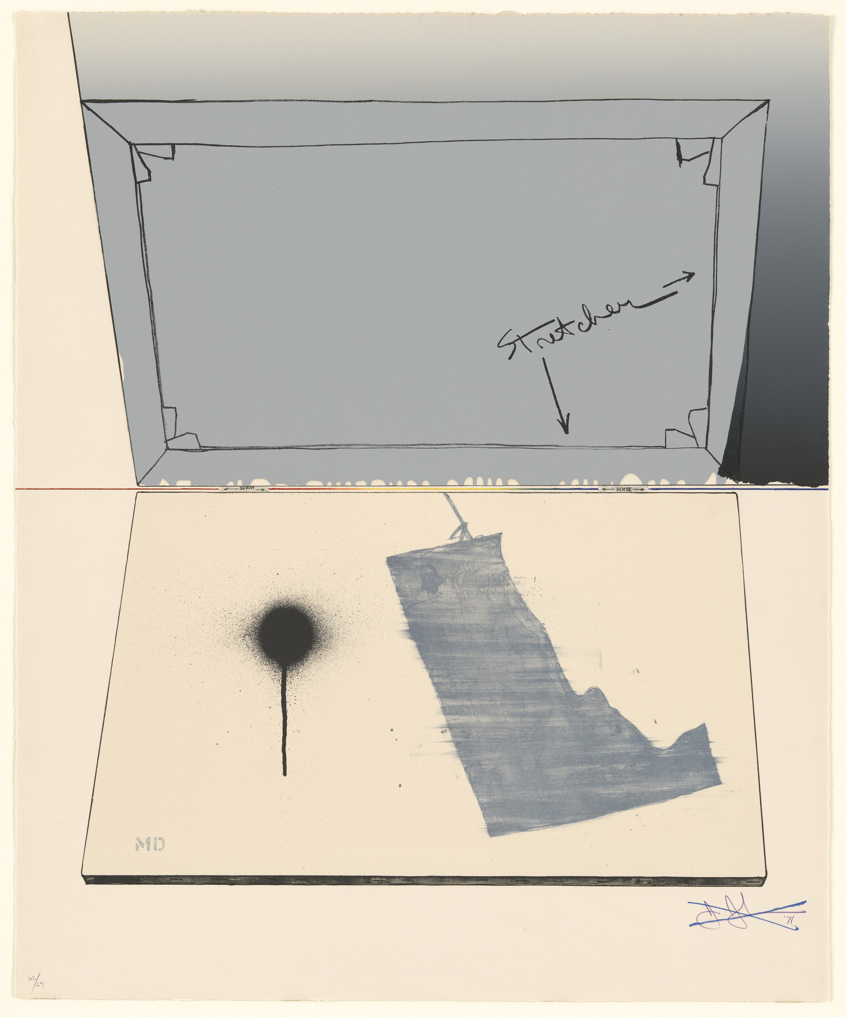 Jasper Johns. Fragment–According to What Hinged Canvas. 1971 | MoMA