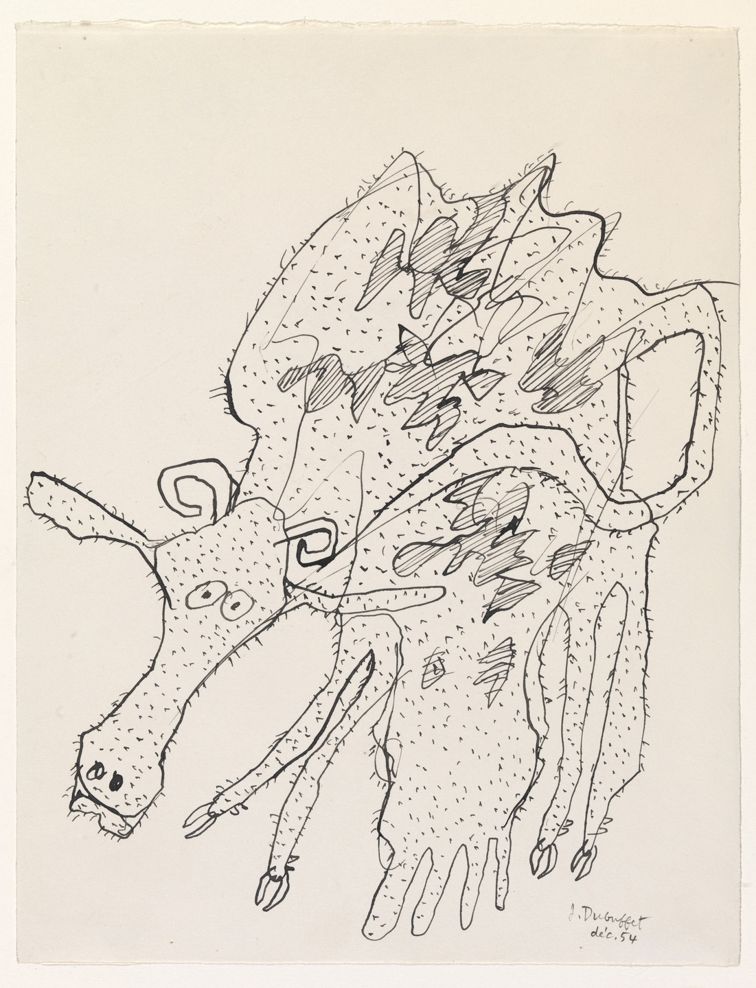 Jean Dubuffet. Cow. December 1954 | MoMA