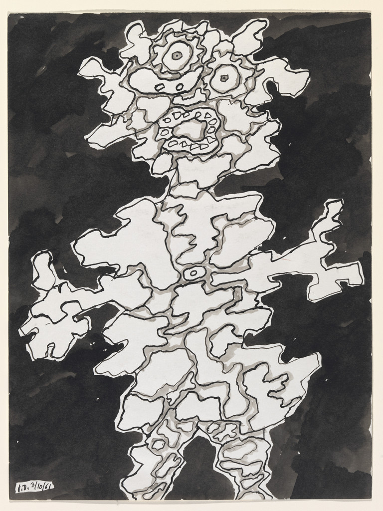 Figure, Black Background (Personnage fond noir)