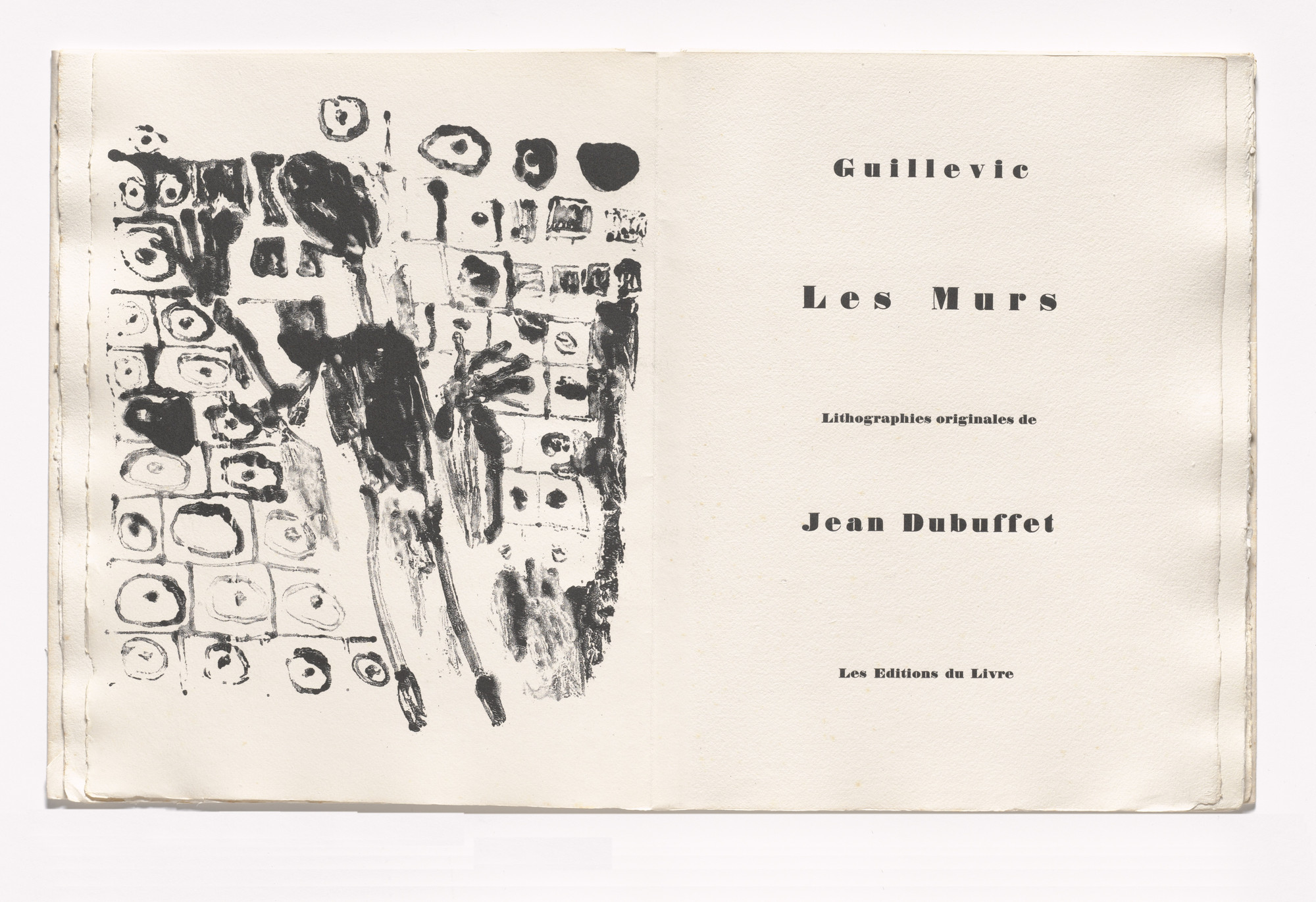 Jean Dubuffet. Les Murs. 1945–50, published 1950