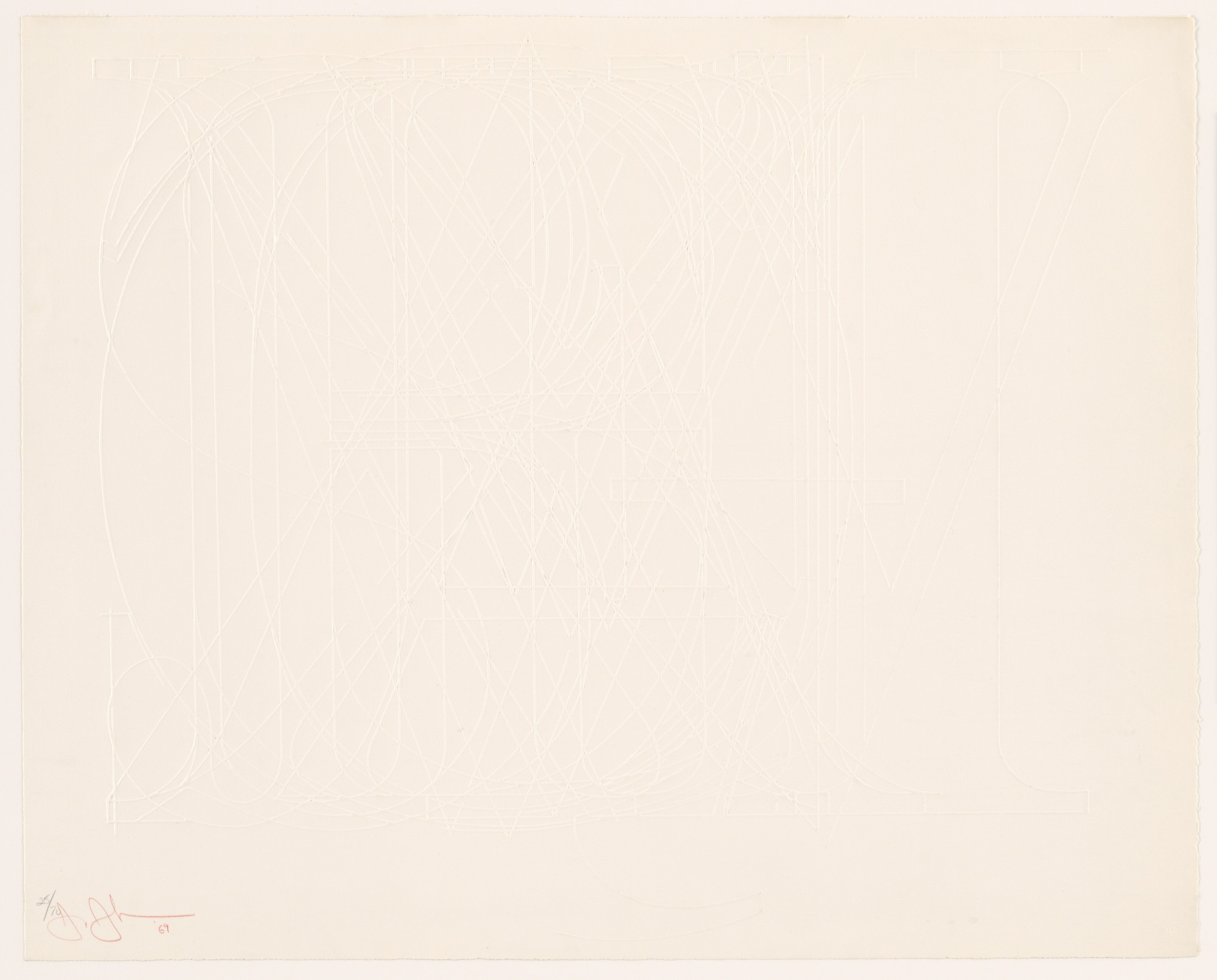 Jasper Johns. Alphabet