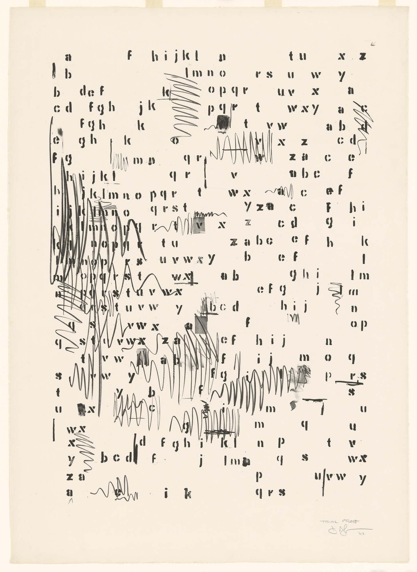 Jasper Johns. Alphabets
