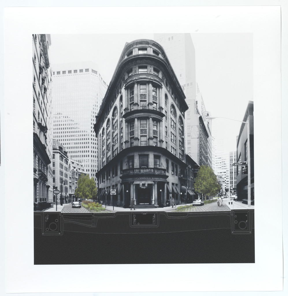 A New Urban Ground, project (Cross-section of Hanover Square)