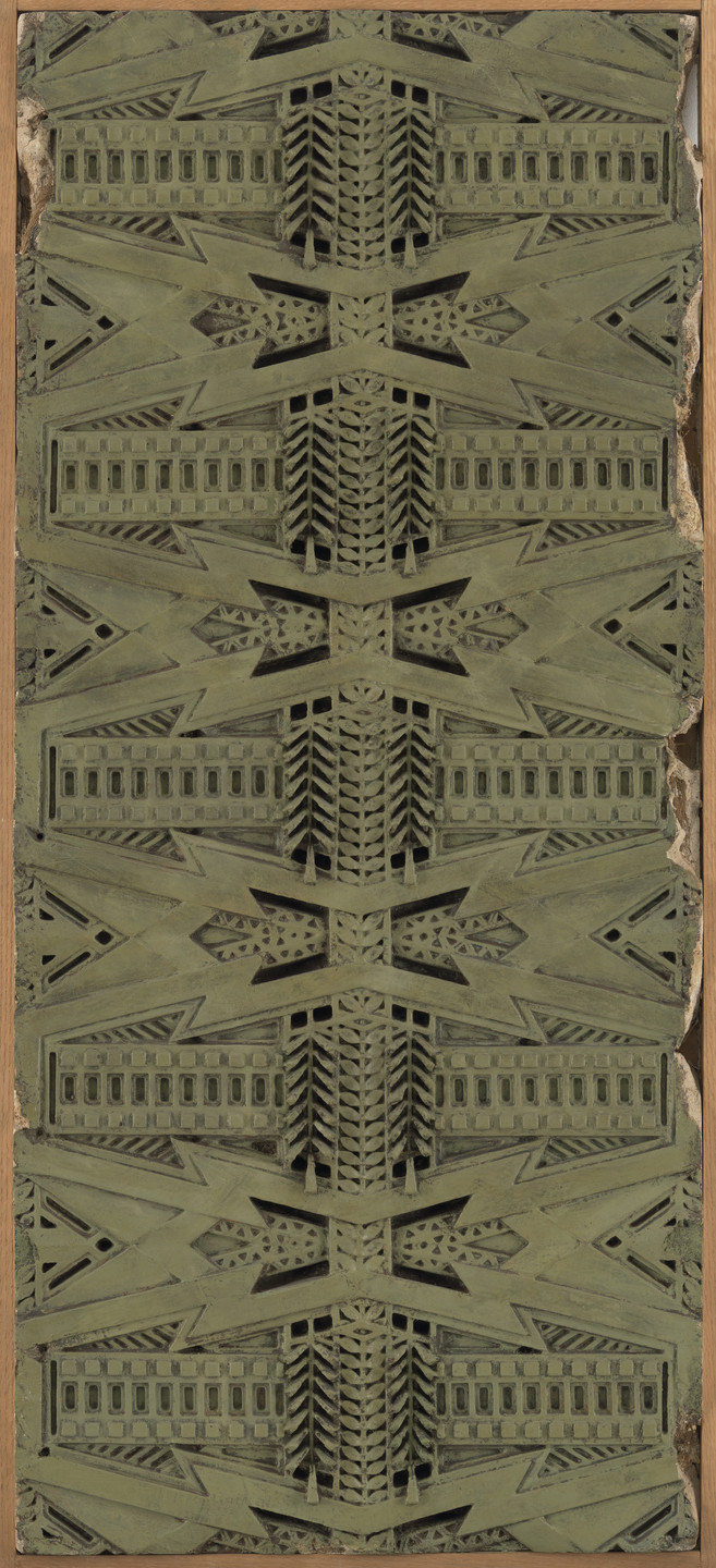 Frank Lloyd Wright. Exterior frieze from the Dana House, Springfield, IL. 1902–1904
