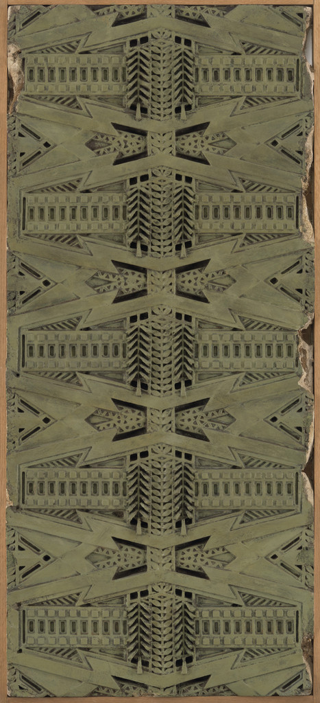 Exterior frieze from the Dana House, Springfield, IL