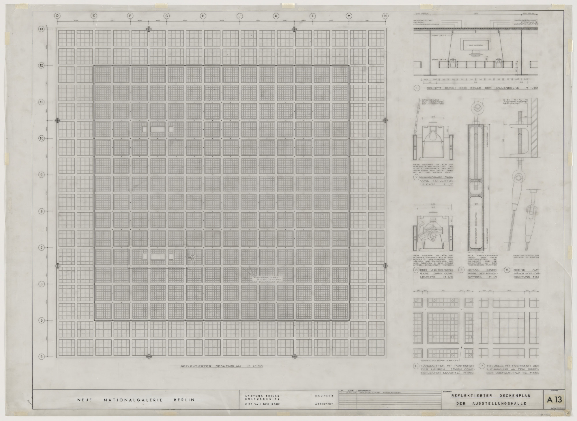 Ludwig Mies van der Rohe. New National Gallery, Berlin, Germany