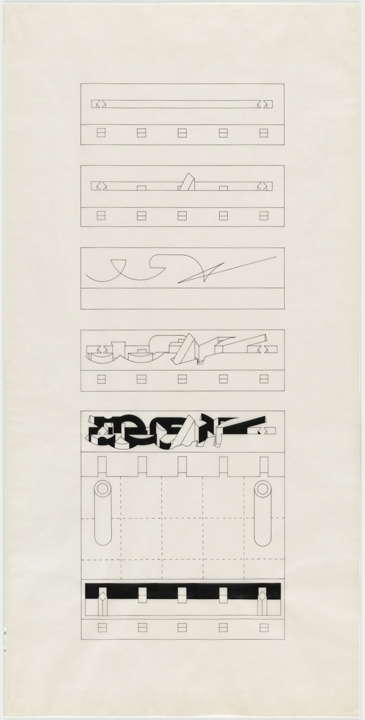 Bernard Tschumi. The Manhattan Transcripts Project, New York, New York, Episode 3: The Tower (The Fall). 1979