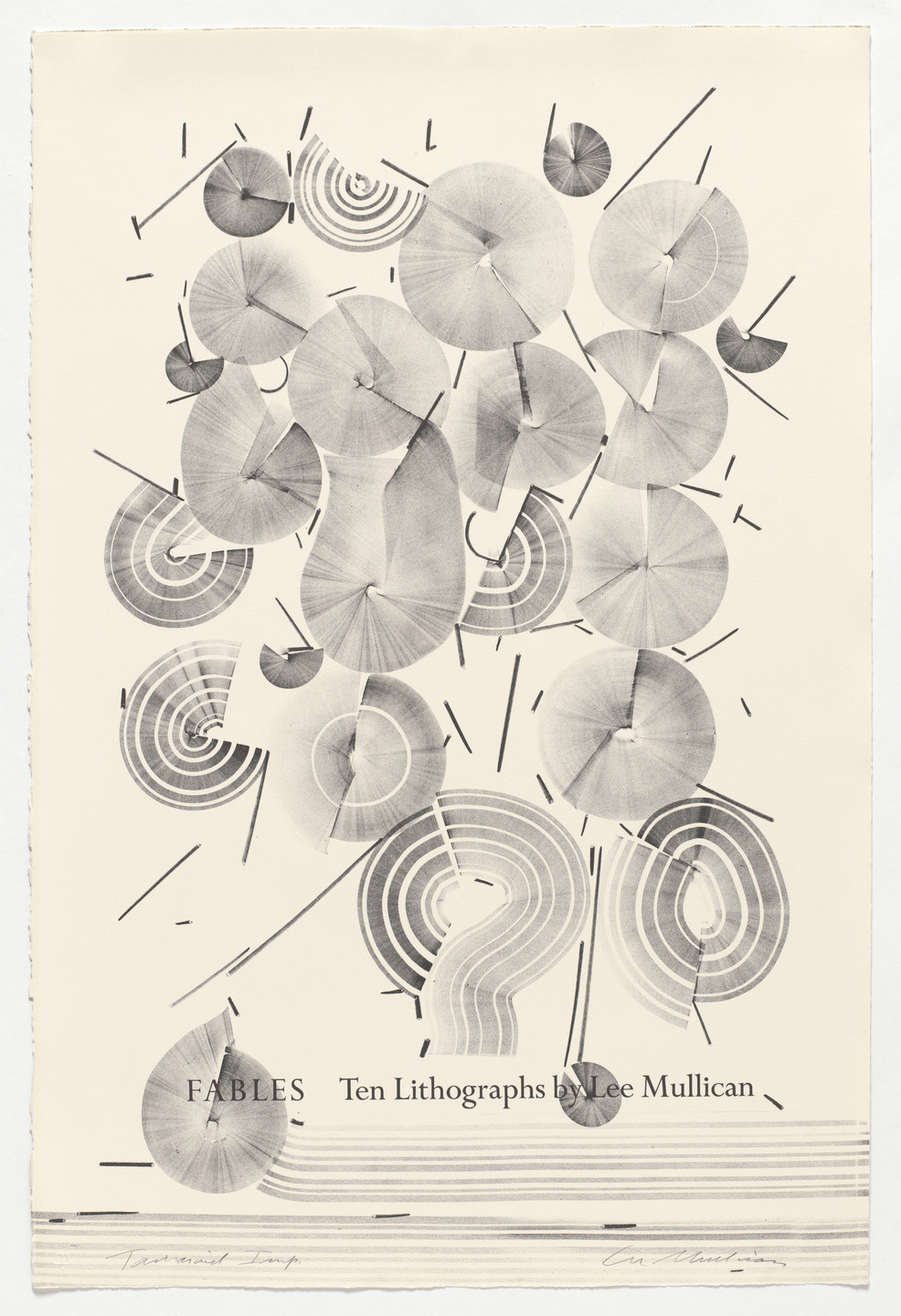 Lee Mullican. Title page from Fables. 1965