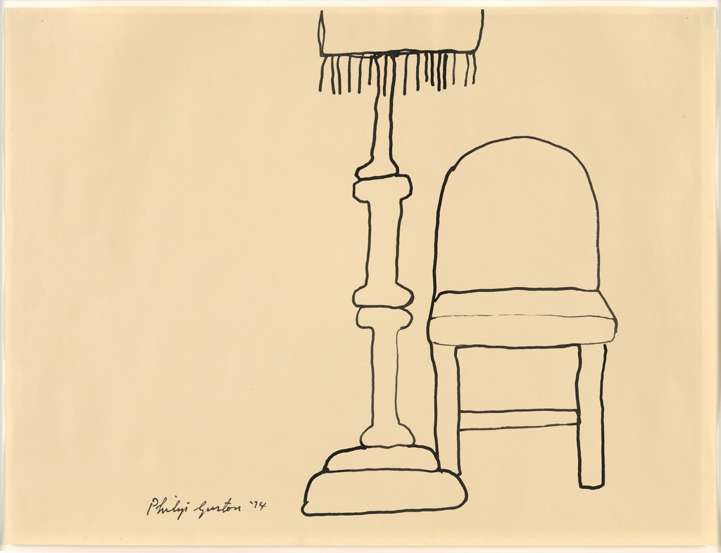 Lamp and Chair, Philip Guston, 1974