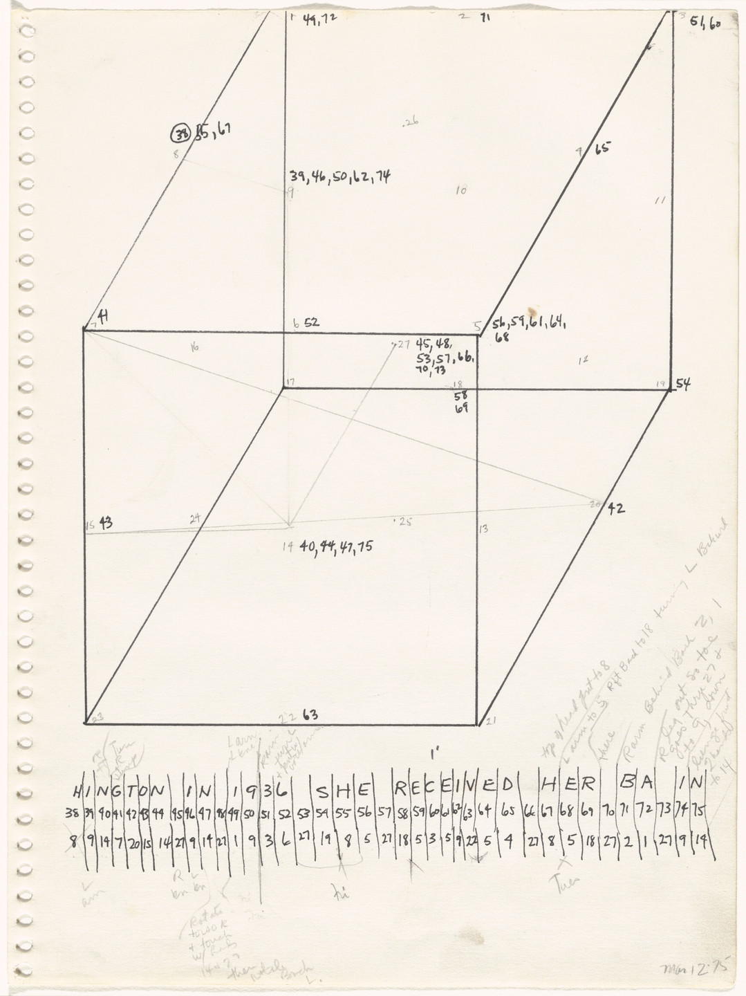 Trisha Brown. Untitled (Locus). (1975)