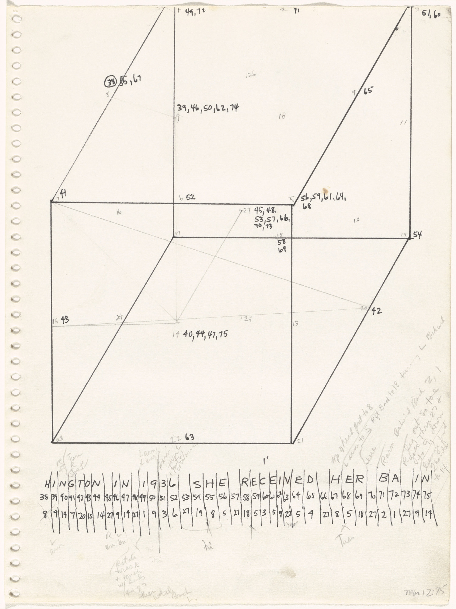 Trisha Brown. Untitled (Locus)