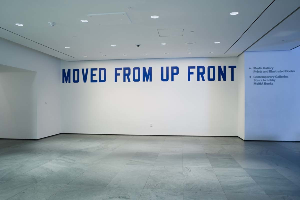 Lawrence Weiner. MOVED FROM UP FRONT