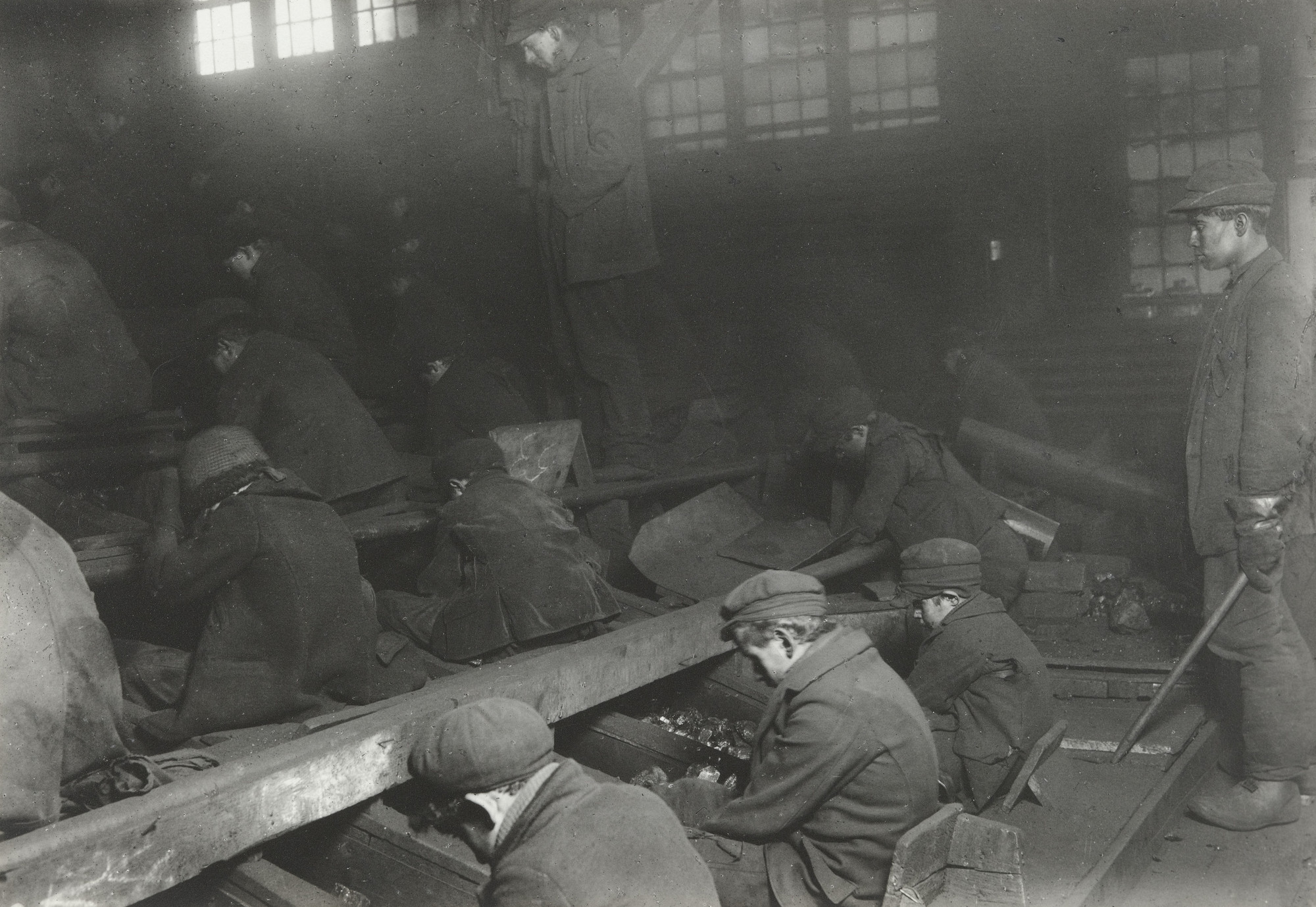 Lewis Wickes Hine. Breaker Boys in a Pennsylvania Coal Mine. 1911